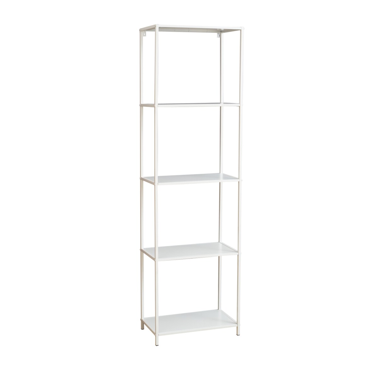 SVITA CARPO Regal Bücherregal Design Industrial Style Schmal Metall Weiß