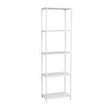 thumbnail of SVITA CARPO Regal Bücherregal Design Industrial Style Schmal Metall Weiß