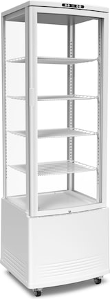 thumbnail of 4-seitige Glas-Kühlvitrine für Backwaren weiß 231 lt +1 +12 °C 56,2x53,2x170,5h cm