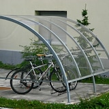 thumbnail of Relaxdays Fahrradständer Boden, für 5 Räder, bis 60 mm Reifenbreite, Metall, Garage, Fahrrad-Aufstellständer, schwarz