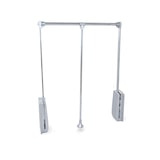 thumbnail of Emuca 9283711 Penderie rabattable pour armoire Hang, 450 600, Chromé, Acier et Plastique.
