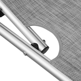 thumbnail of tectake Aluminium Sonnenliege Aurelie gepolstert, klappbar  Grau-Meliert