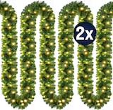 thumbnail of Casaria 2er Set Weihnachtsgirlande 100LEDs