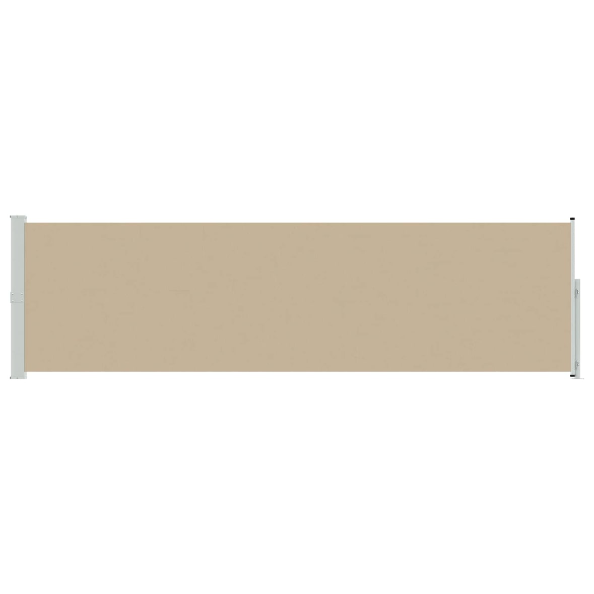 vidaXL Ausziehbares Seitenmarkise Beige 600 x 160 cm Polyester