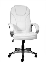 thumbnail of Silla de oficina con asiento en símil piel color Blanco. Modelo Elisabeth