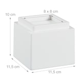 thumbnail of Relaxdays Möbelerhöher 4er Set, Erhöhung um 8,5 cm, für Tische, Stühle und andere Möbel, HxBxT 10x11,5x11,5 cm, weiß