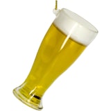 thumbnail of Christbaumschmuck 9cm Glas Bierglas Figur Weihnachtsbaum Anhänger Weihnachten Christbaumanhänger Weihnachtsbaumschmuck Alkohol Hefeweizen Bier Gelb