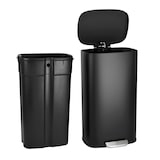 thumbnail of SVITA TQ30 Mülleimer schwarz 30L Treteimer Abfallbehälter Softclose Deckel