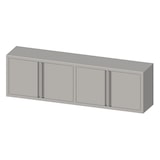 thumbnail of Stalgast Edelstahl Hängeschrank mit Flügeltüren 2000x300x600 mm, verschweißt