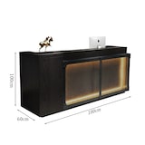 thumbnail of Theke Shoptheke Kasse Rezeption Kassentisch Industrie Verkaufstisch Kassentisch mit Schubladen 180*60*100cm 【HTWBO 180】