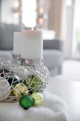 thumbnail of Adventskranz Milano, Edelstahl glänzend vernickelt, Durchmesser 53 cm, für Kerzen ø 8 cm