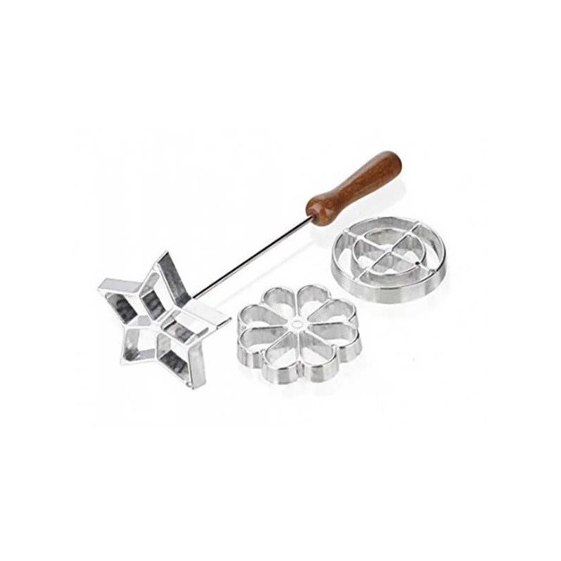 Eva collection set di stampi per frittelle, in alluminio pressofuso