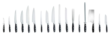 Coltello inox da Chef biaffilato Global GF-34 - 27 cm Alimentare