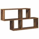 thumbnail of vidaXL Wandregal mit Regal Altholz 100 x 20 x 53 cm Holzwerkstoff