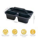 thumbnail of Bandeja multiusos em polipropileno L 378 x P 251 x A 162 mm