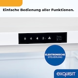 thumbnail of Exquisit Kühlschrank ohne Gefrierfach, 134 Liter, Schnellkühlen, Alarmfunktion, Vollraumkühlschrank 55 cm Breite, KS516-V-HE-011D weiss