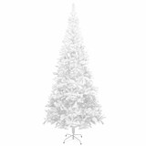 thumbnail of vidaXL Künstlicher Weihnachtsbaum mit Beleuchtung Kugeln L 240 cm Weiß
