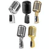 thumbnail of Microphone Vintage Style Haute Sensibilité Pour Scène et Performance Argent YONIS
