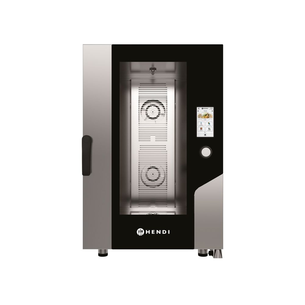 HENDI Heteluchtstoomoven – Touch 11 x GN 1/1, elektrisch, met directe stoom en een aanraakscherm, 730x785x(H)1130mm