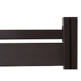 thumbnail of Recinzione per cassonetti in alluminio HWC-K57, rivestimento per cassonetti, effetto legno, estensibile 130x300x110cm ~ antracite