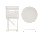 thumbnail of Albatros Bistroset 3-teilig Weiß Bistrotisch mit 2 Stühlen klappbare Stühle und Tisch aus robustem Metall optimal als Balkonmöbel Set oder Gartenmöbel