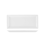 thumbnail of Lioness confezione di 4 piatti rettangolari Justwhite in porcellana bianca cm 31x13,7 HHP11758