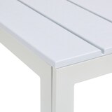 thumbnail of Relaxdays Gartentisch Holzoptik, Balkontisch wetterfest, HBT: 74,5 x 78 x 78 cm, Kunststoff & Stahl, Outdoortisch, weiß