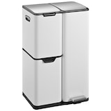 thumbnail of Kitchen Move Poubelle pédale tri sélectif HAJA blanc 60L Acier inoxydable Blanc