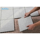 thumbnail of BodenMax Klickfliesen Terrasse grau Gehwegplatten Steinplatten Garten 30x30 cm Fliesen Balkon Klicksystem Wetterfest | Naturstein GRANIT | 8 Stück