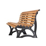 thumbnail of PROREGAL Gartenbank Jamaika | 3-Sitzer | Holzoptik | HxBxT 80x150x64cm | UV-beständiger Kunststoff | Parkbank Sitzbank Gartenbänke  Terrasse