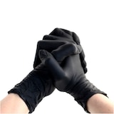 thumbnail of 1000 Gants Nitrile Noirs Non Poudrés Taille M (7/8) Résistants et Confortables Usage Alimentaire ou Professionnel - D-Work