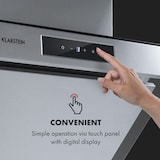 thumbnail of Klarstein Balzac Silent 60 Dunstabzugshaube 250W 3 Stufen 604 m³/h LED EEK A Silber