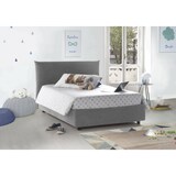 thumbnail of Dmora Letto piazza e mezza Ornella, Letto contenitore con rivestimento in tessuto, 100% Made in Italy, adatto per materasso Cm 120x190, Grigio