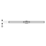 thumbnail of Geberit Duschrinne CleanLine 20 Edelstahl 30-90 x 4,3 cm