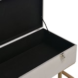 thumbnail of Helloshop26 - Bank mit Staufach 105 cm grauer Samt 02_0010879