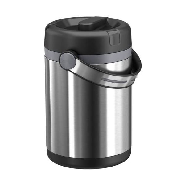 EMSA MOBILITY Thermosflasche 1,7 l Anthrazit, Schwarz, Edelstahl