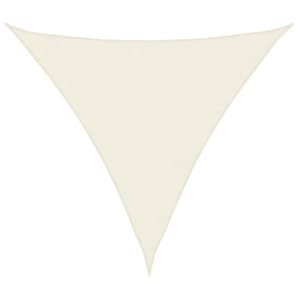 Voile de parasol tissu oxford triangulaire 4,5x4,5x4,5 m crème Modèle Terrasse Solstice Plus