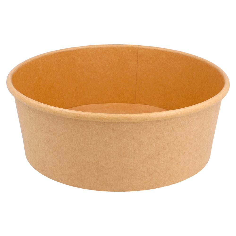 Ensaladeras 1300 Ml 340 + 18 Pe G/M2 Ø 18,4/16X6,6 Cm Natural Kraft (300 Unidades)
