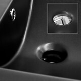 thumbnail of ML-Design Einbauwaschbecken Keramik Schwarz matt 53,5 × 46 × 16,5 cm, eckig, mit Hahnloch & Überlauf – modernes Waschbecken