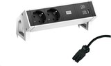 thumbnail of Bachmann DESK 2 - 2x Steckdose mit USB-C / USB-A Charger (902.932), weiß