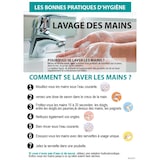 thumbnail of Bequet Pancarte Lavage des mains plastique blanc 21 x 30 cm