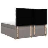 thumbnail of vidaXL Boxspringbett mit Matratze Taupe 200x200 cm Stoff