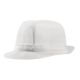 thumbnail of Trilby hoed met haarnetje wit M
