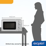 thumbnail of Exquisit Mikrowelle WP 700 J17-3 si | Unterbau | 700 Watt | Drehteller 25,5cm | Silber