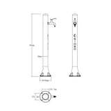 thumbnail of Sined ACQUA Fuente de polietileno con conexión lateral Ideal para regar, Verde