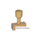 thumbnail of Stempel Abschrift an Gegner