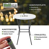 thumbnail of 10x Stehtisch klappbar Ø 80 cm Tischplatte Höhe 110 cm Stahlgestell Partytisch Bistrotisch in Weiß