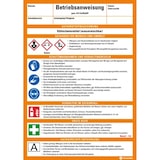 thumbnail of Betriebsanweisung Kühlschmiermittel, CLP/GHS, Kunststoff, 210x297mm, ASR A1.3, DIN EN ISO 7010