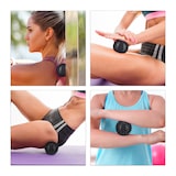 thumbnail of Relaxdays Massageball 4er Set, Igelball & glatter Lacrosse-Ball, Ø 6,5 & 6 cm, Selbstmassage, Faszienball hart, schwarz