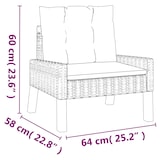 thumbnail of vidaXL 4-tlg. Garten-Lounge-Set mit Kissen Poly Rattan&Massivholz